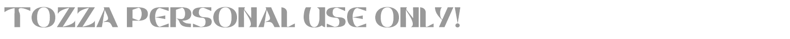 Tozza font preview